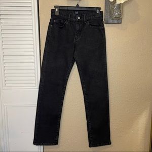 GAP Denim Black Rinse Regular Stretch Straight Jeans Size 14